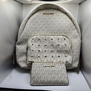 Micheal Kors backpack and wallet